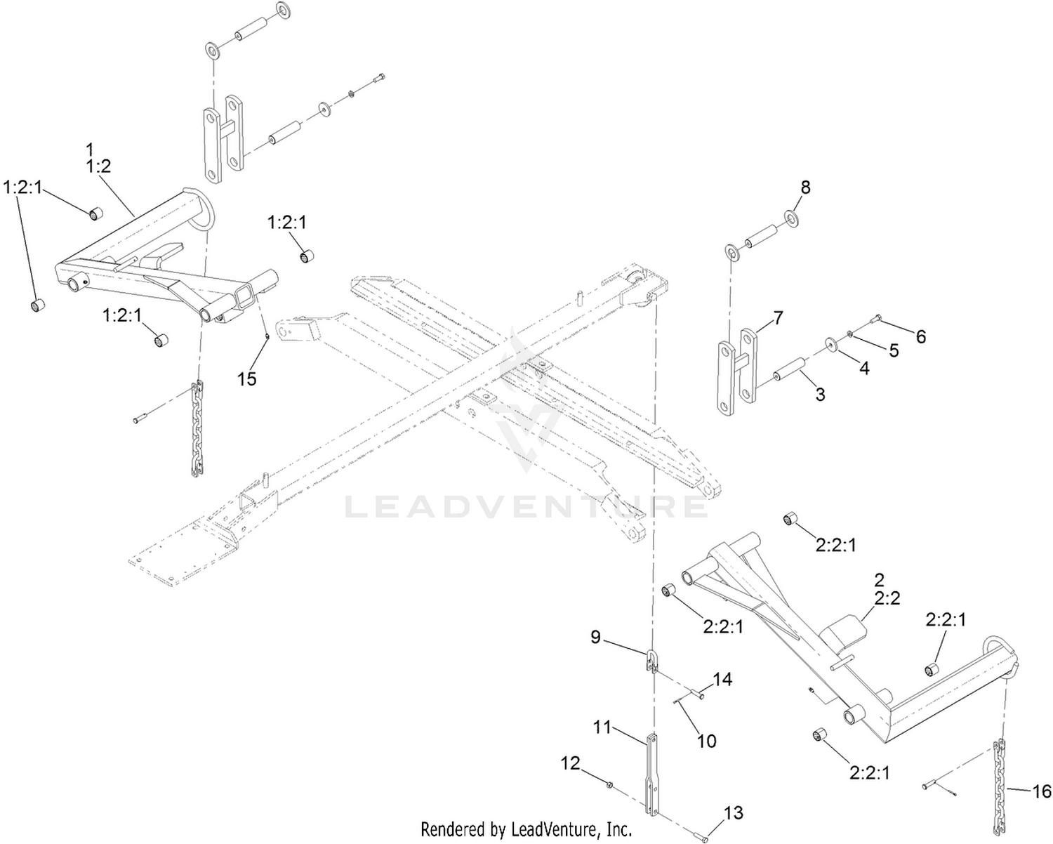No. 4 and 5 Lift Arm Assembly