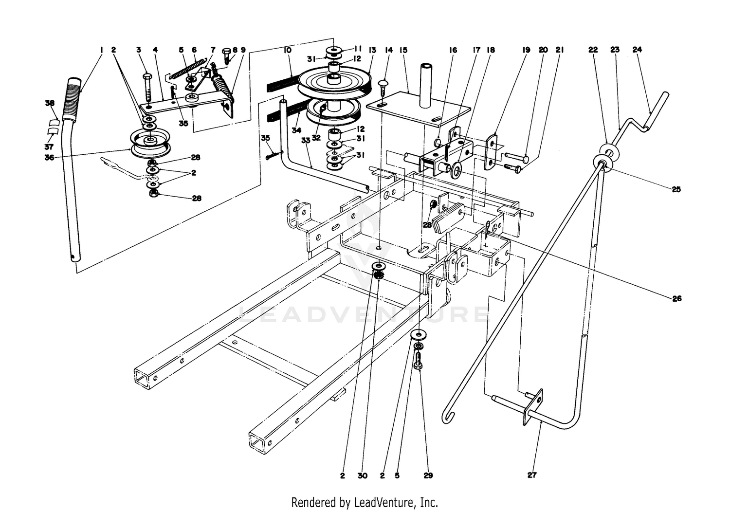 Spindle  Chute Control Assembly