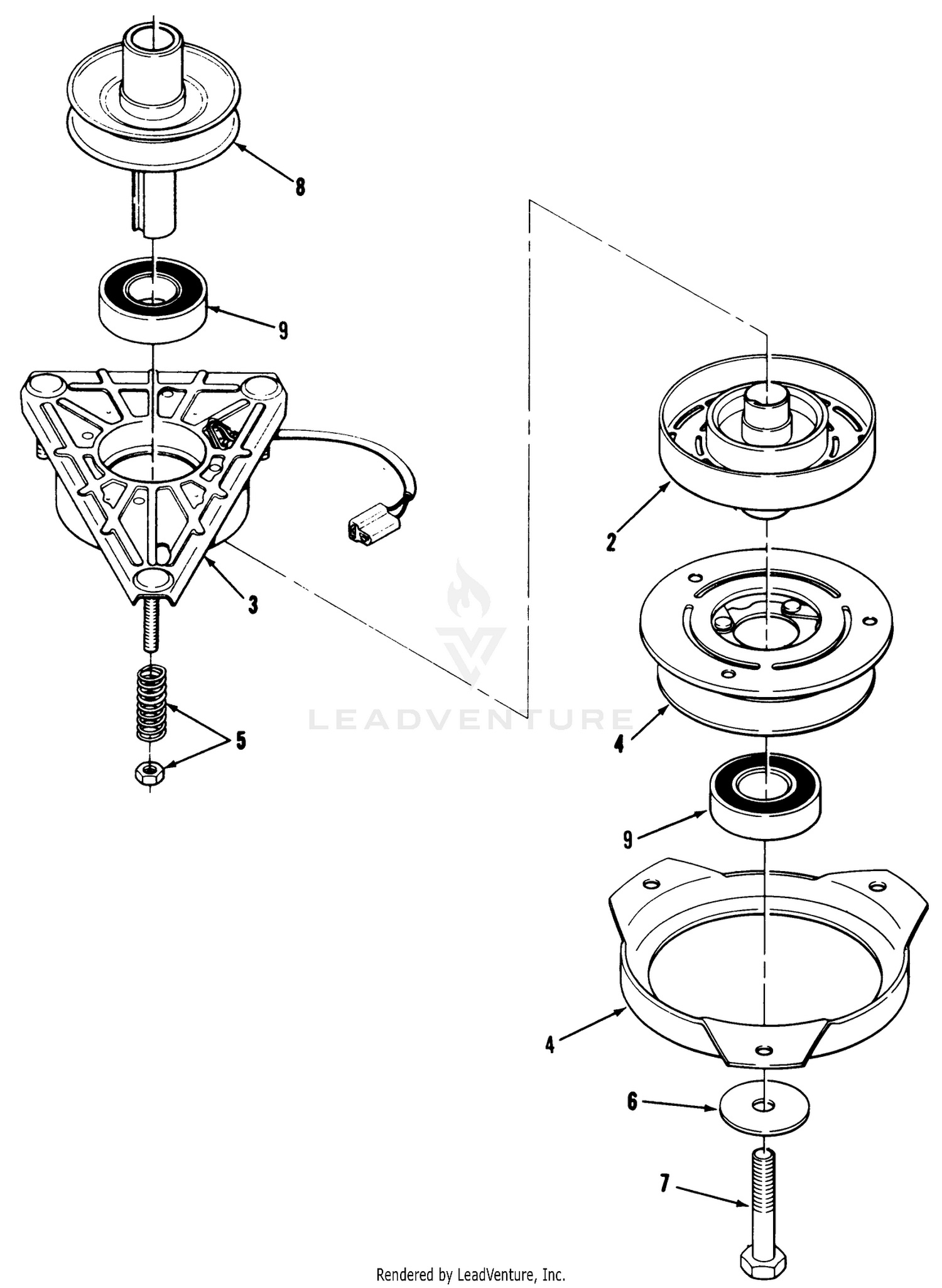 Engine Pulley And Pto Clutch