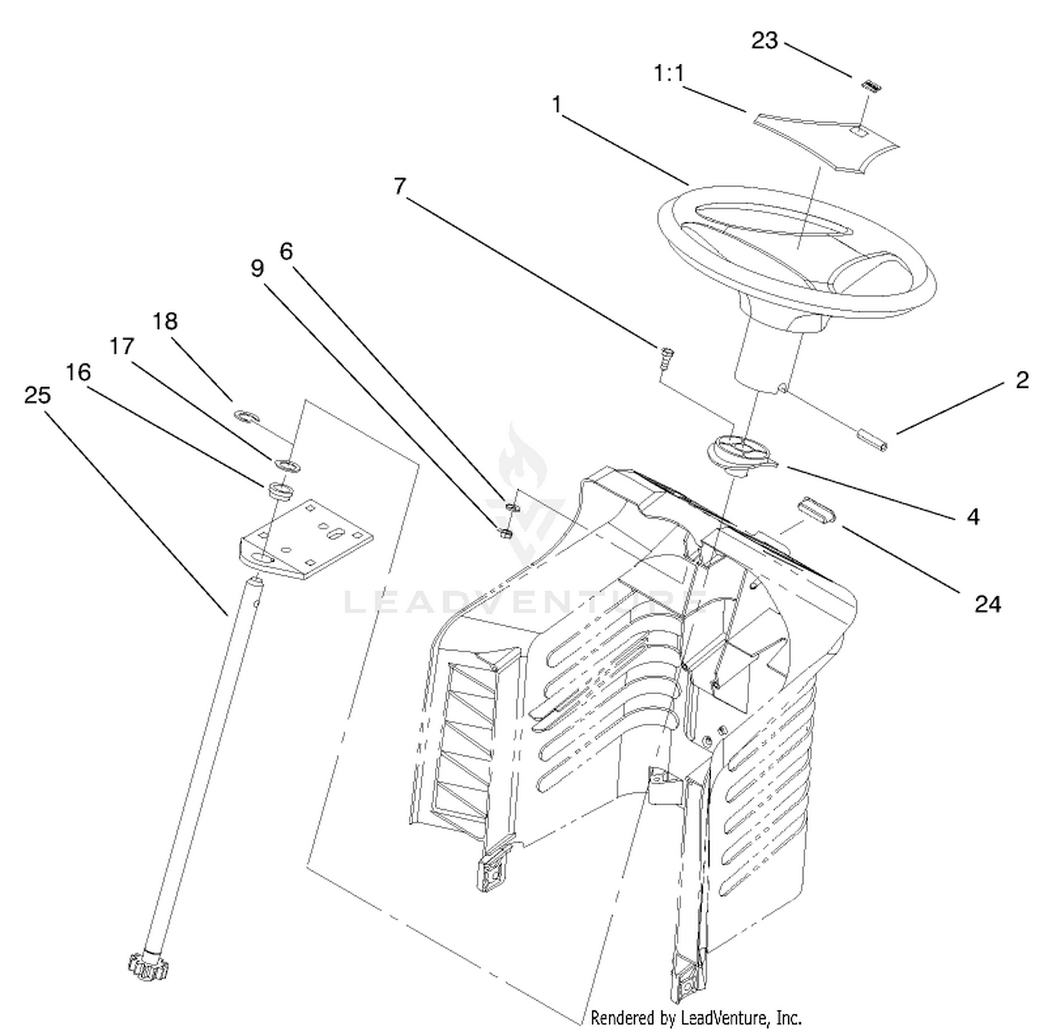 Fixed Steering Assembly