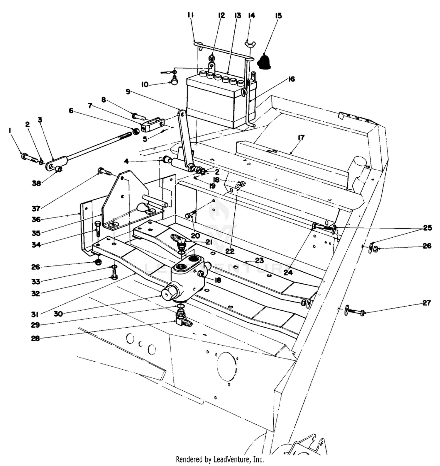 Motor Mounts And Battery Assembly