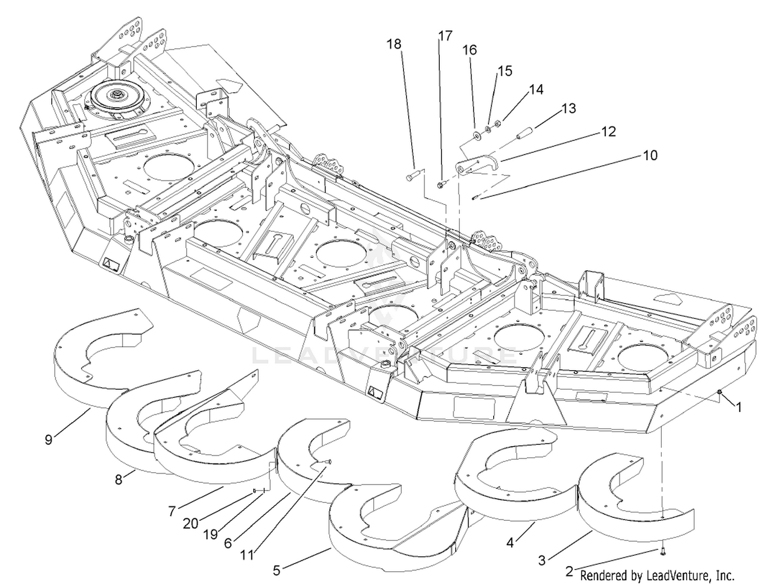 Rear Discharge Baffle Assembly