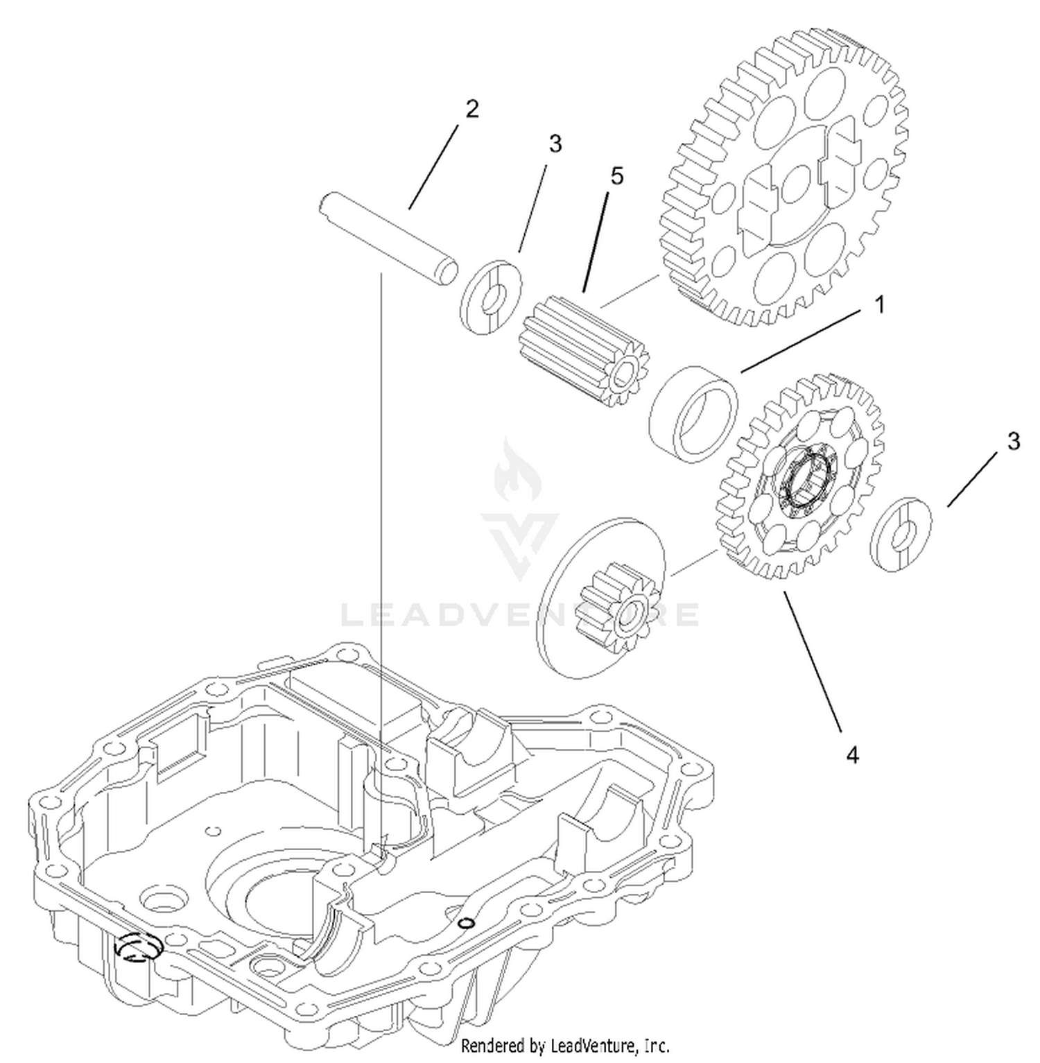 Final Pinion Assembly  Transmission Assembly No. 104-2889