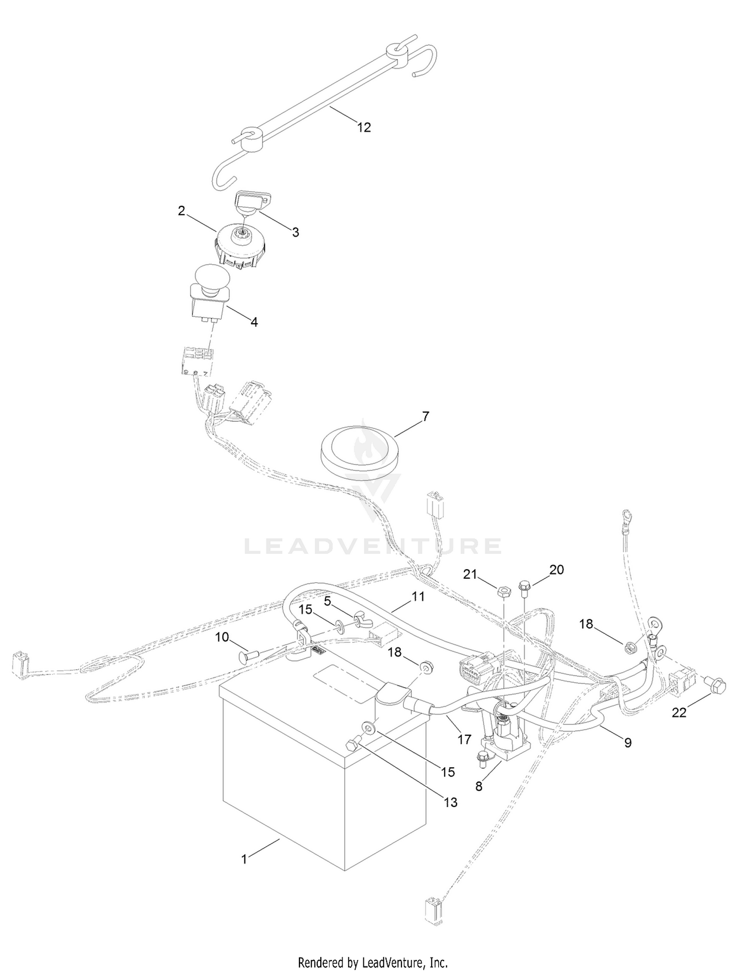 Battery and Electrical Assembly