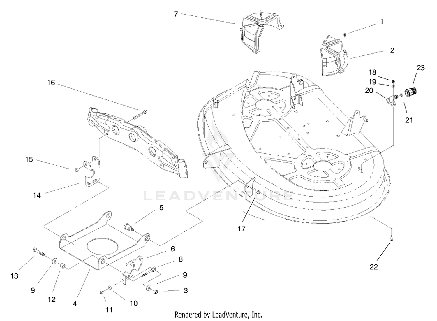 Suspension Assembly (38" Cutting Unit)
