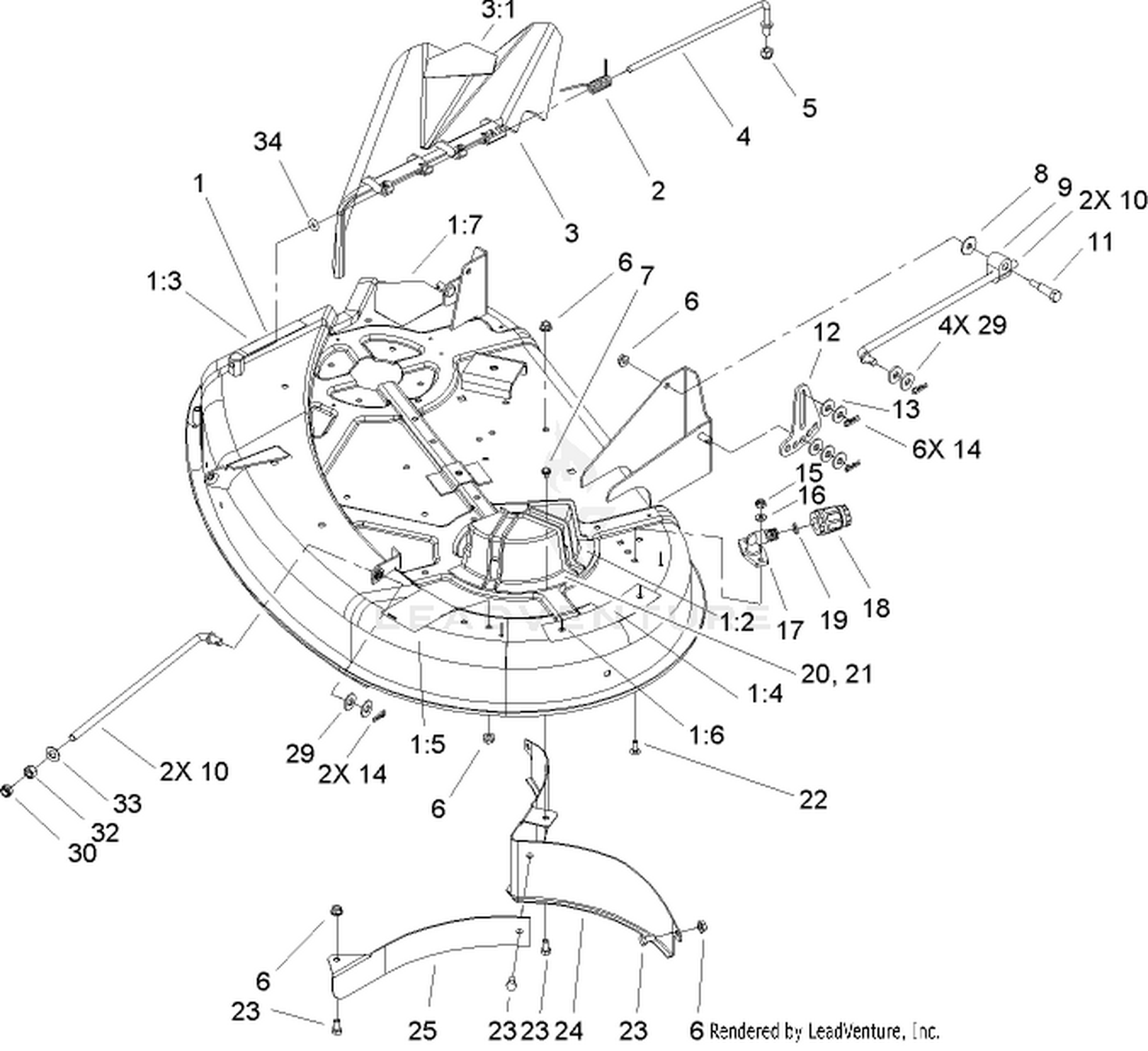 38in Deck Assembly