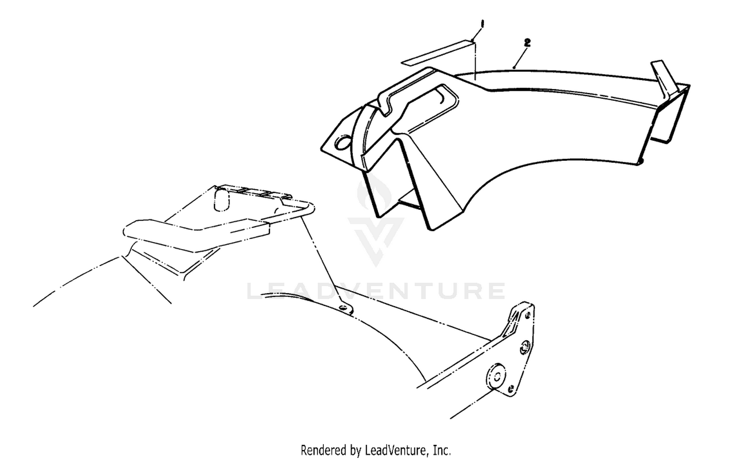 Side Discharge Chute Model No. 59168 (optional)