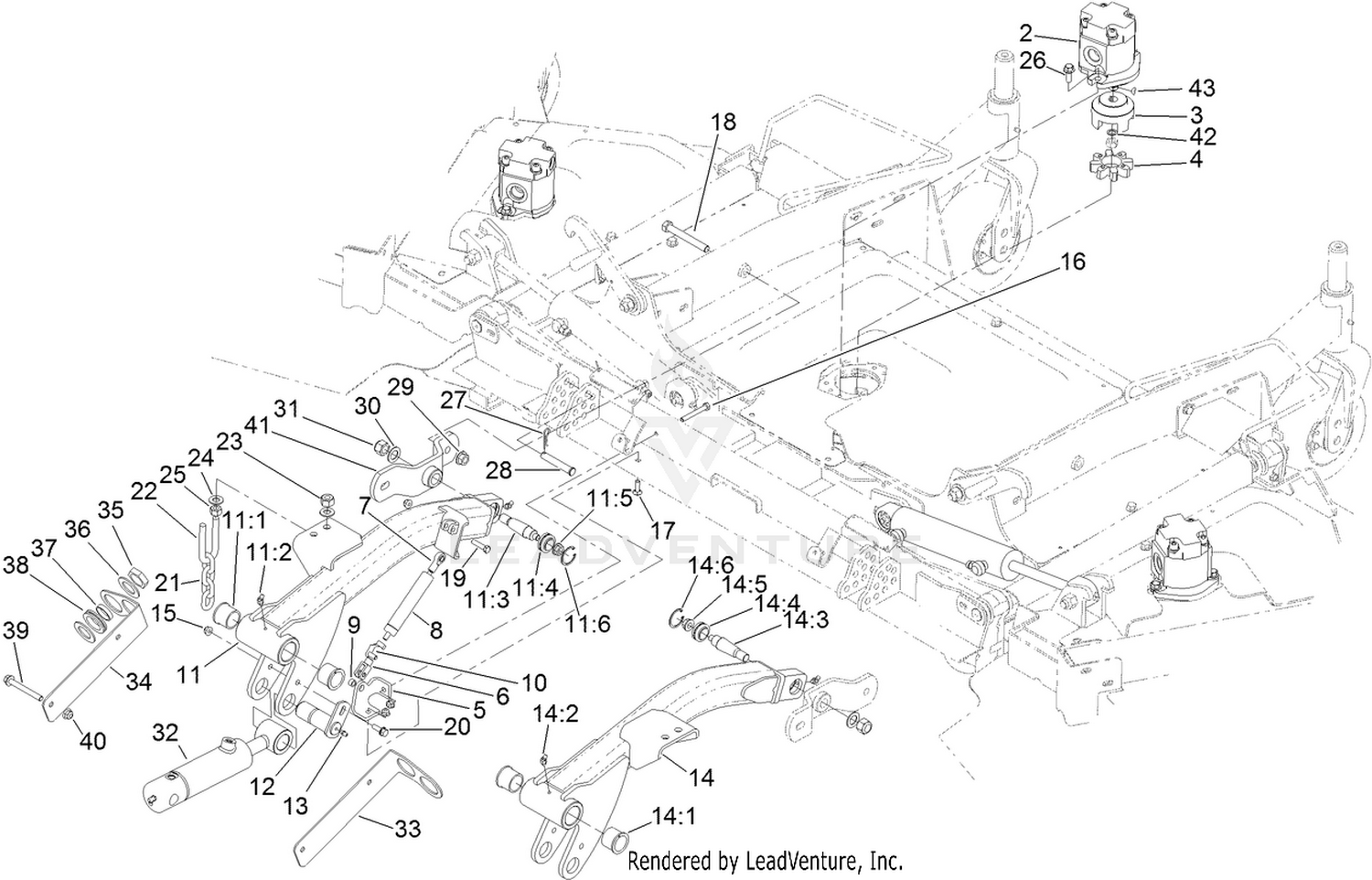 Front Deck Lift-Arm Assembly
