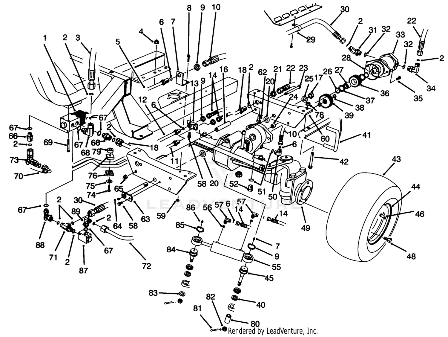 Rear Axle Assembly (model No. 03603)