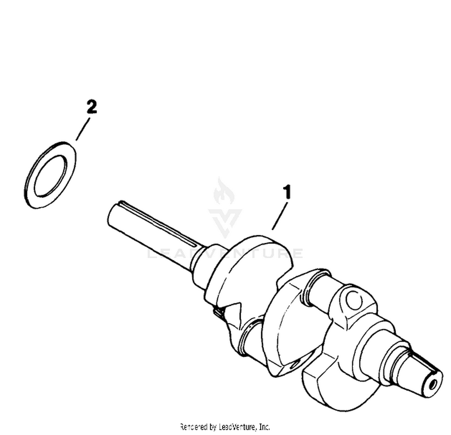 Crankshaft-Engine Kohler Model No. M18qs-24657 (continued)