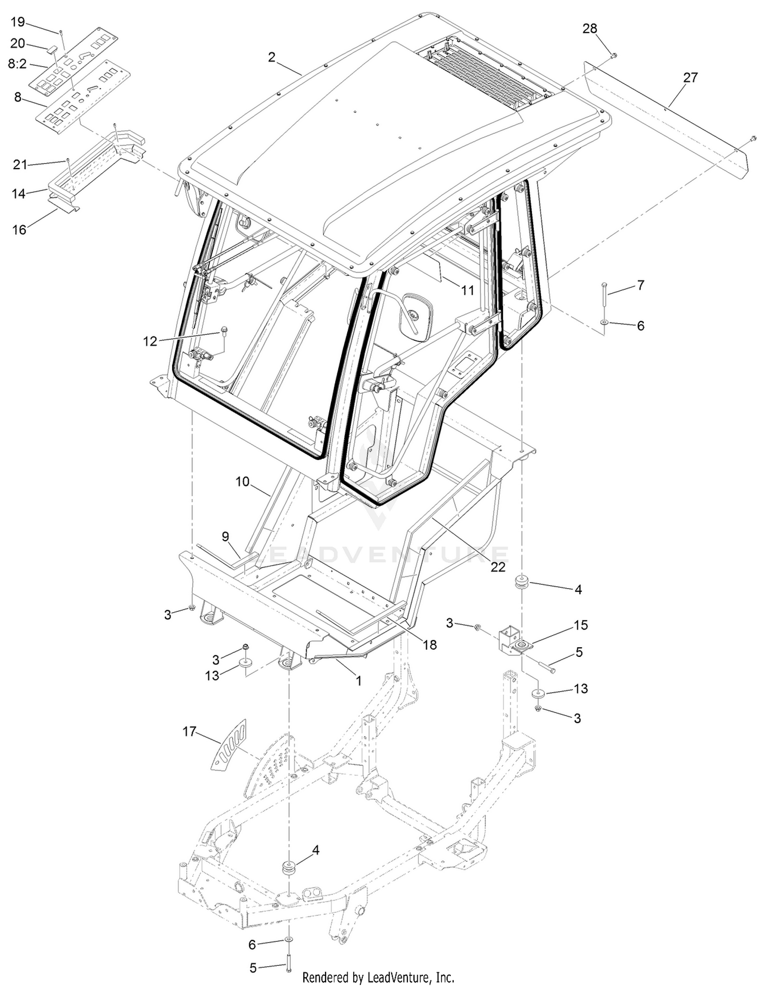 Cab Mounting Assembly
