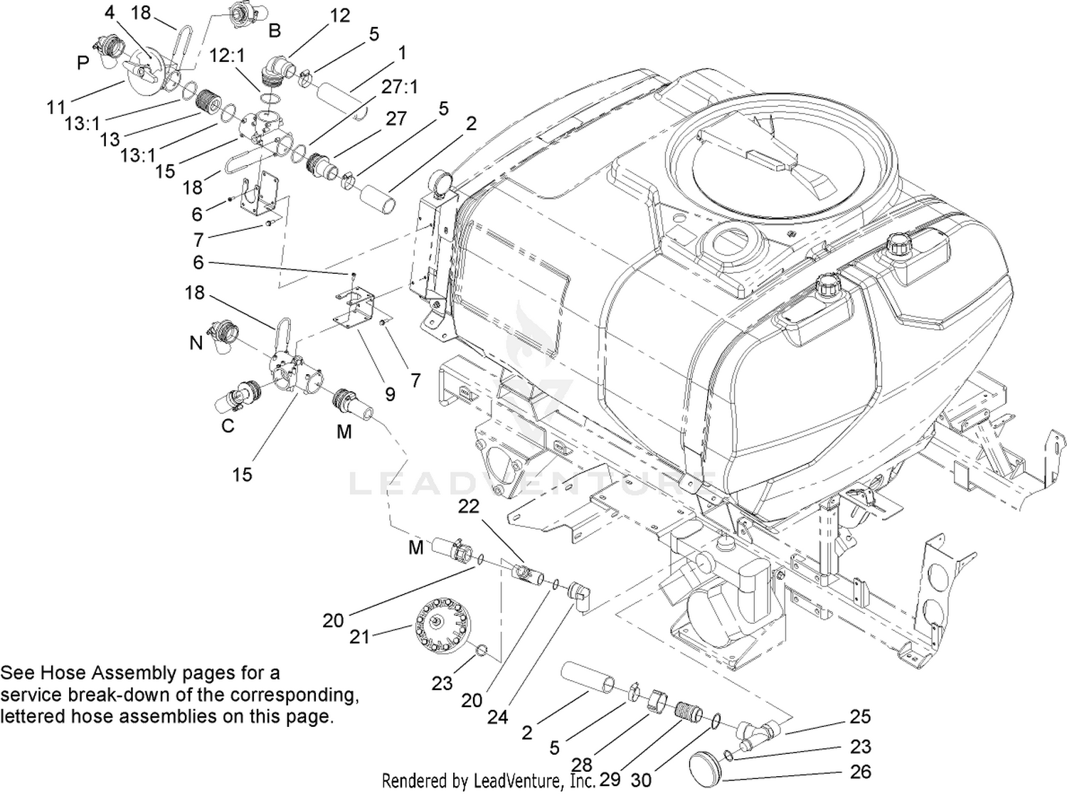 Sprayer Component Assembly No. 1