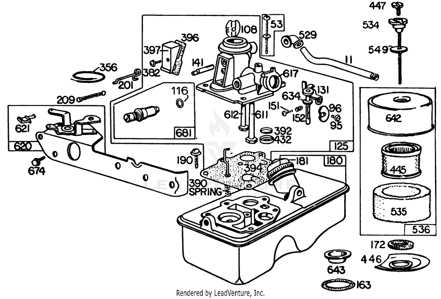 Carburetor Assembly Model No. 110908-0380-02