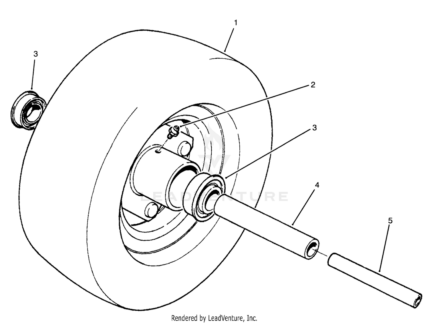10" Segmented Front Caster Wheel (optional)