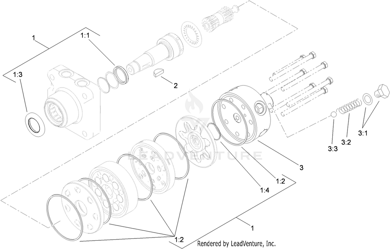 Hydraulic Motor Assembly No. 108-2948