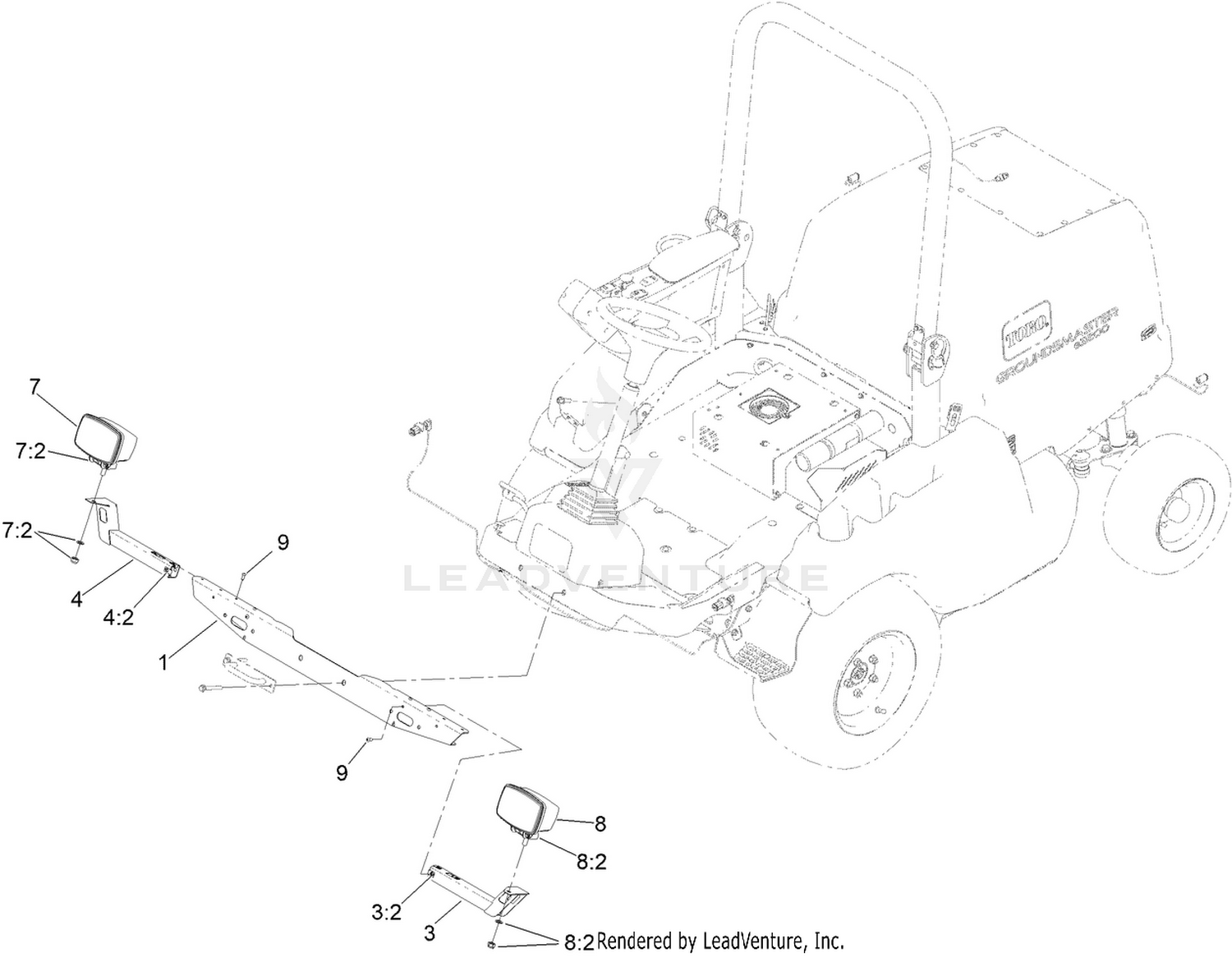 Front Light Mount Assembly