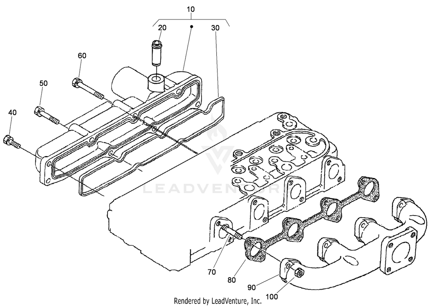 Inlet and Exhaust Manifold Assembly