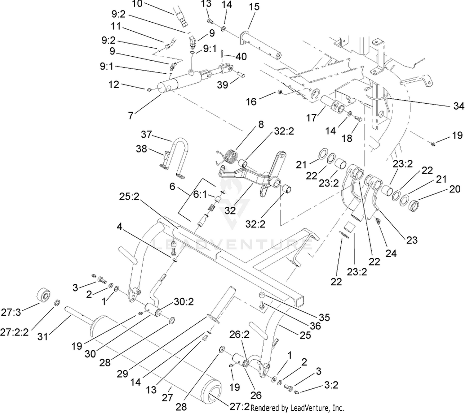 Rear Pull Frame Assembly