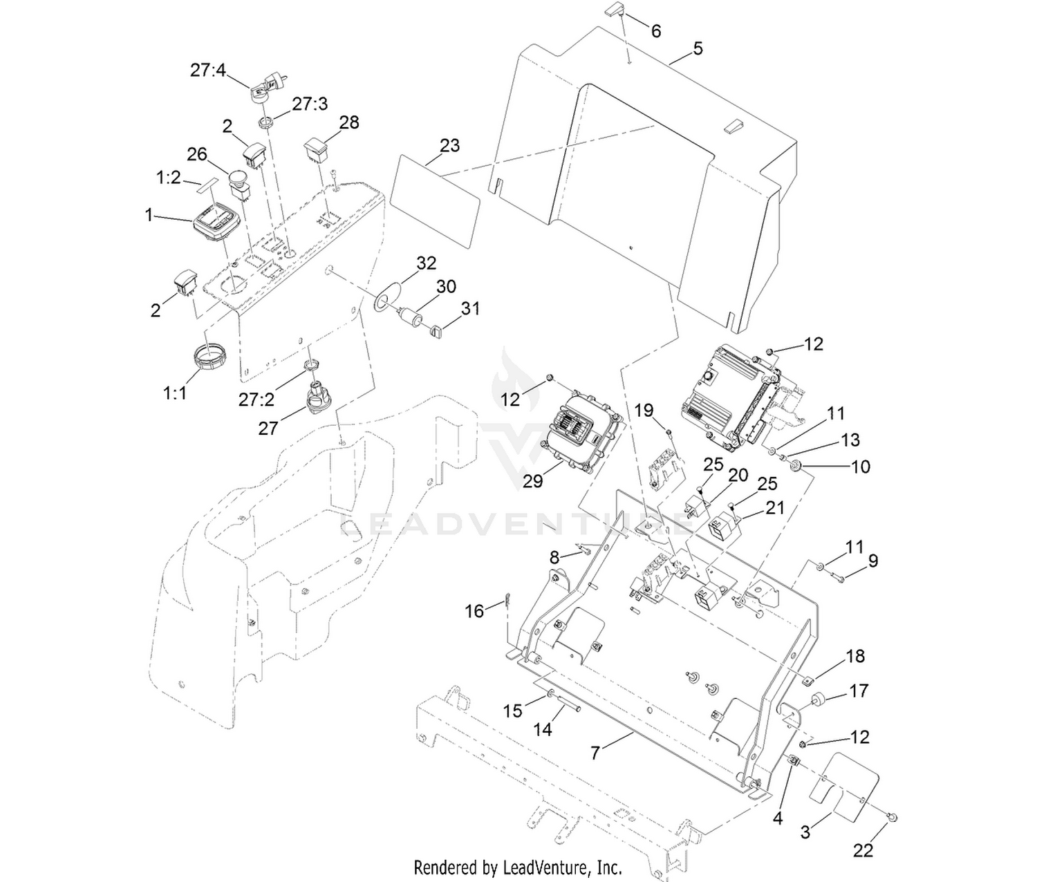 4 Wheel Drive Module Control and Relay Assembly