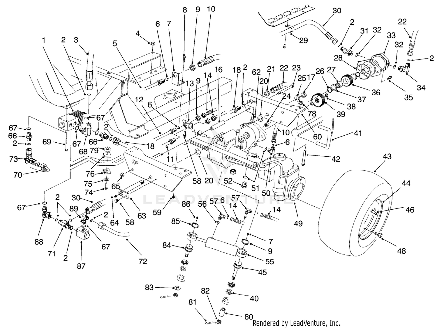 Rear Axle Assembly (model No. 03603)
