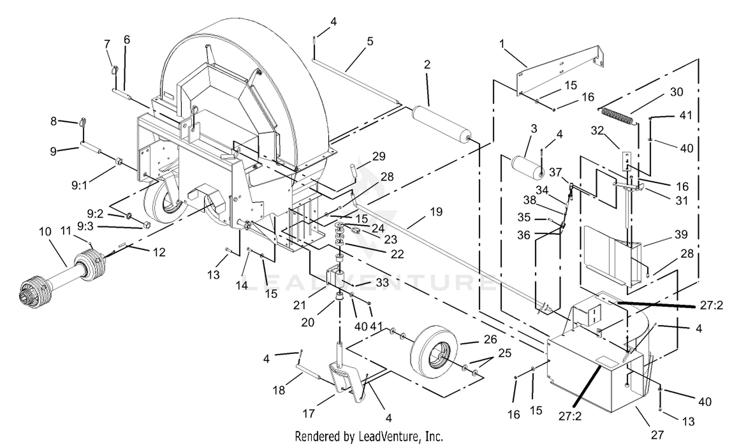 Chute and Roller Assembly