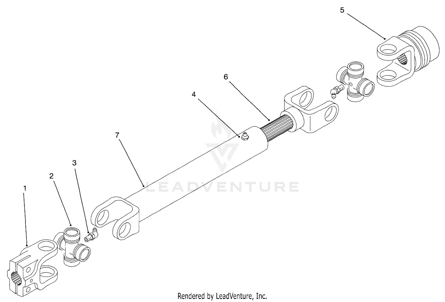 Drive Shaft Asembly No. 93-4524