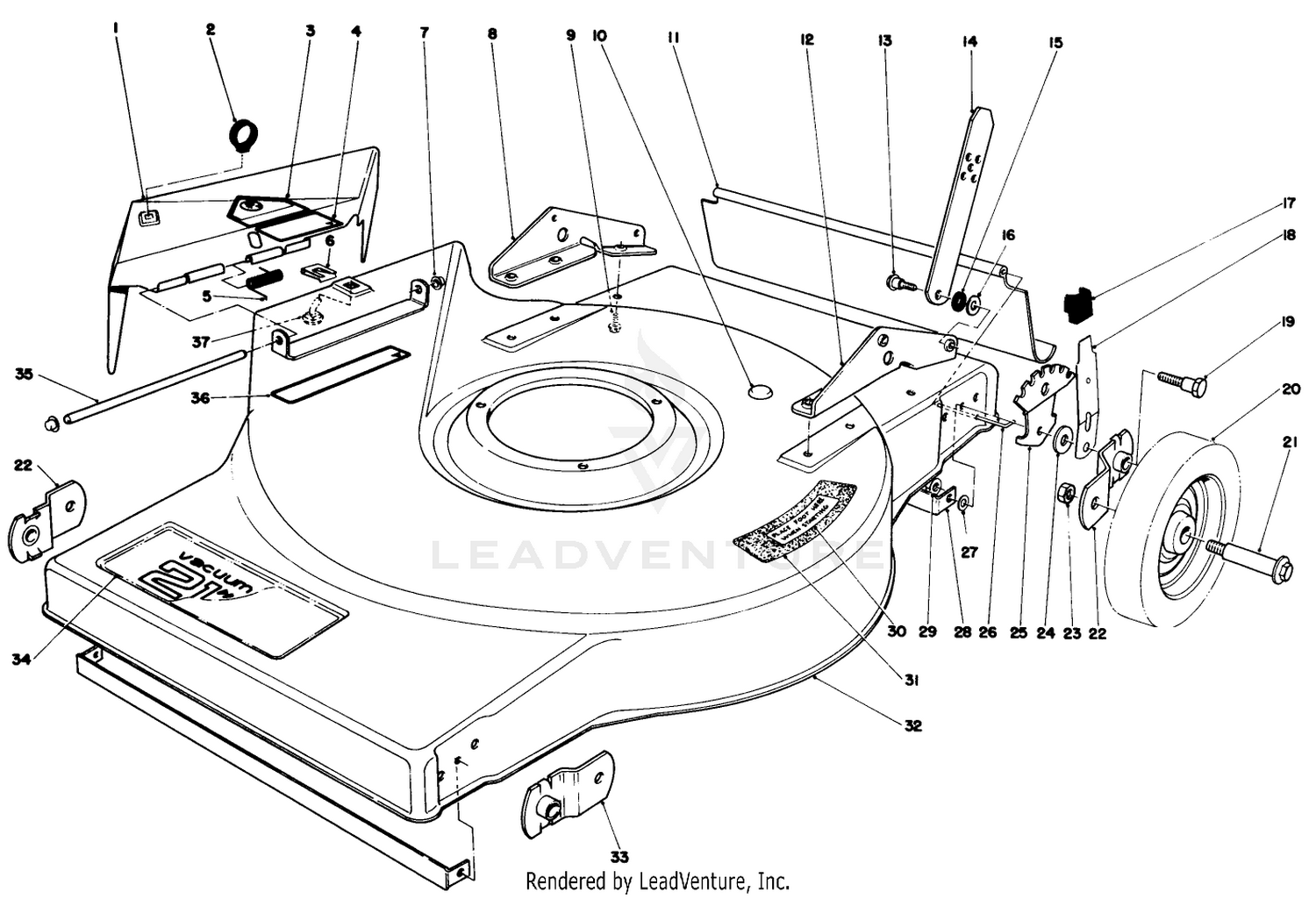 Mower Housing Assembly-Model 16860