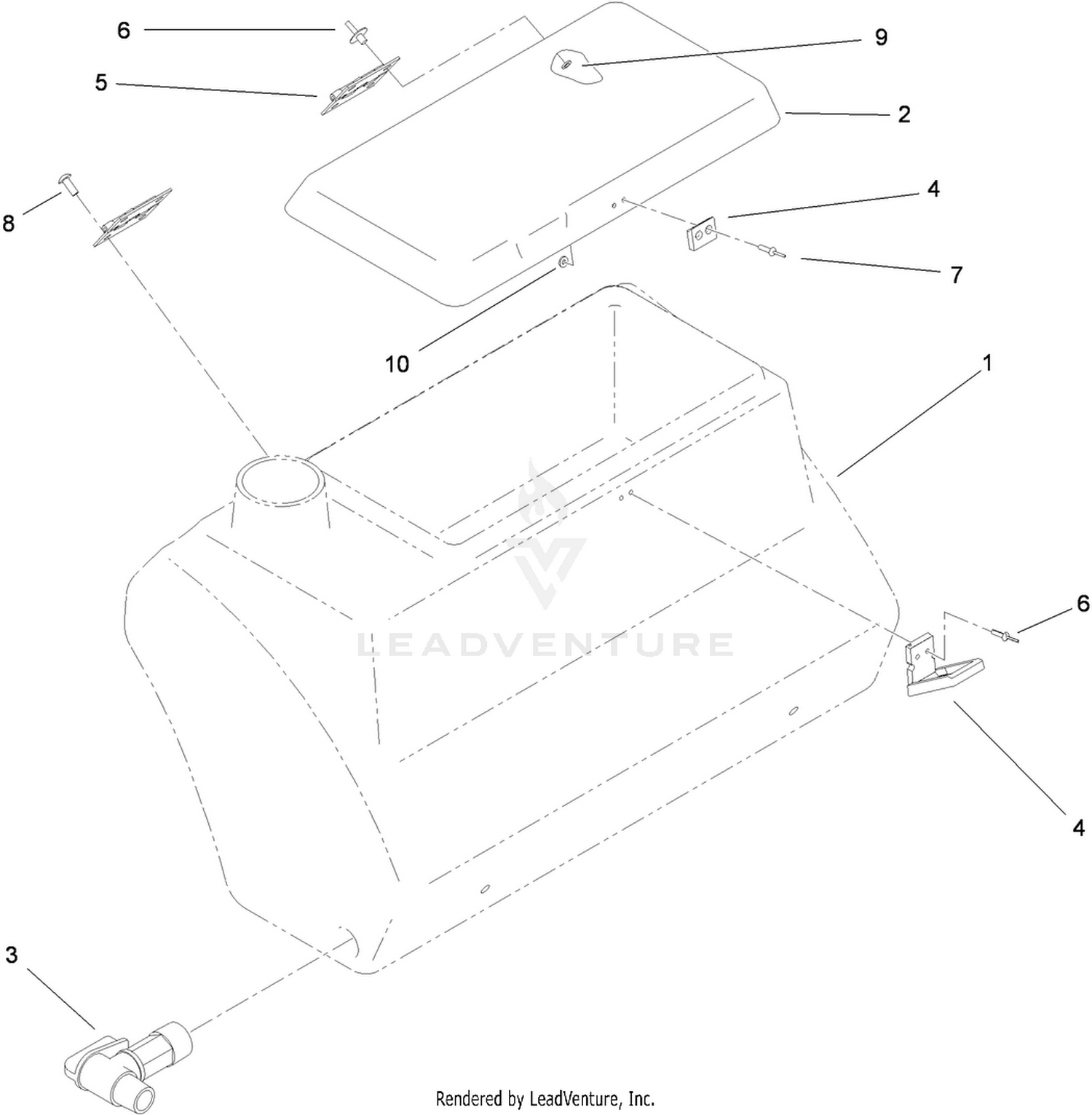 Fresh Water Tank Assembly No. 100-8438