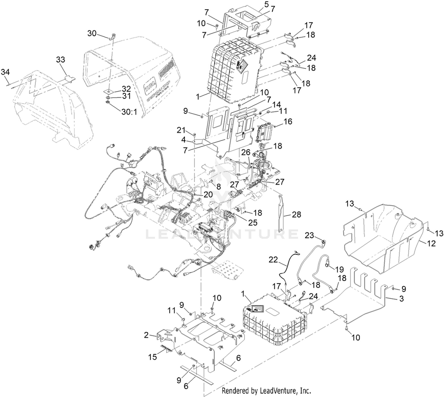 Battery Conversion Kit Assembly