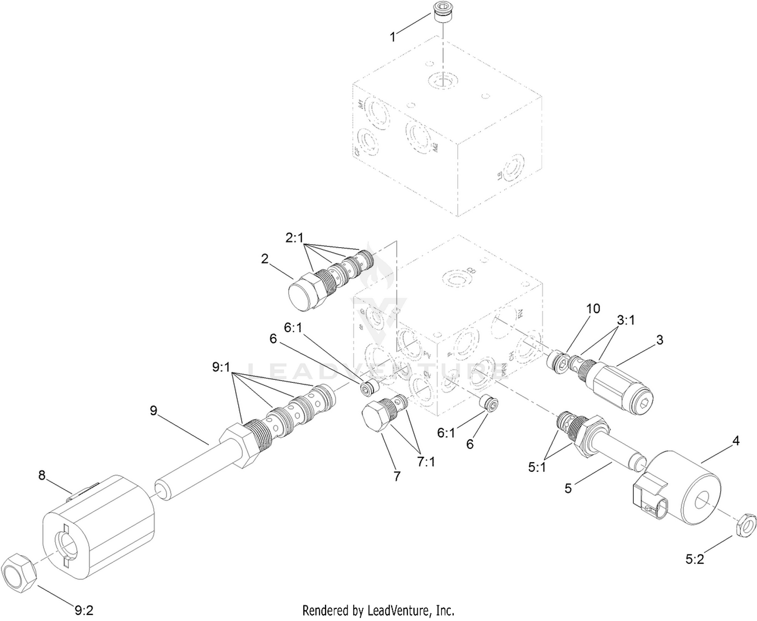Hydraulic Manifold Assembly No. 110-6065