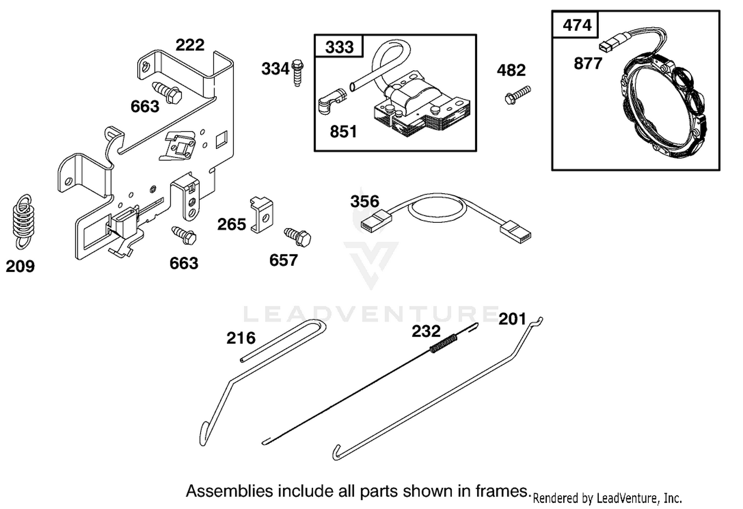 Engine Briggs  Stratton Model 284707-1148-E1 6