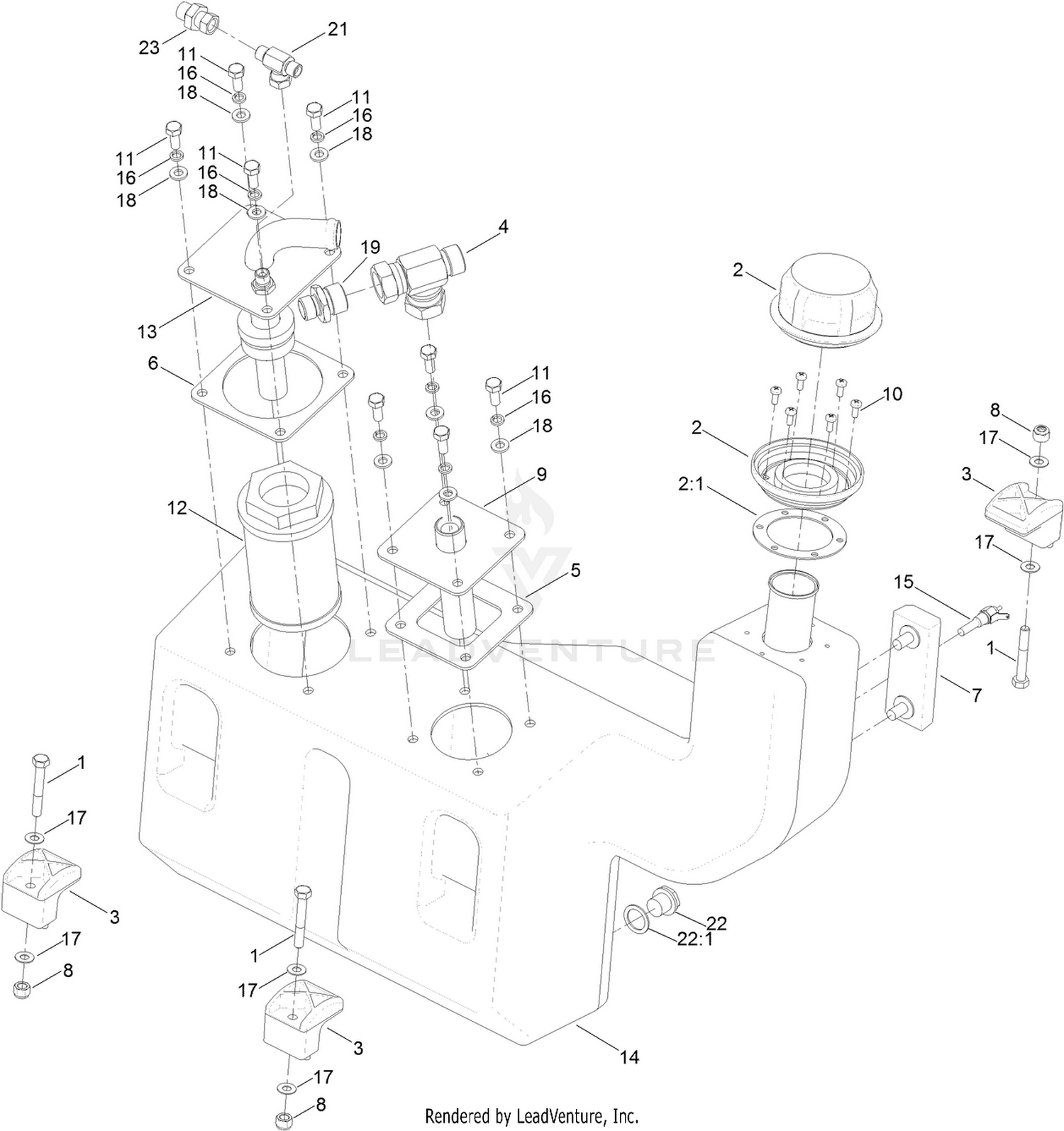 Hydraulic Oil Tank Assembly
