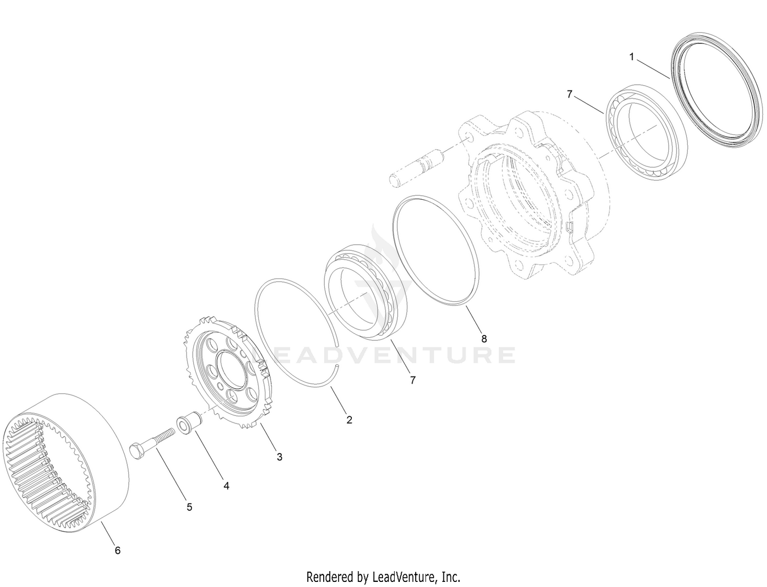 Front Axle  Wheel Hub Assembly