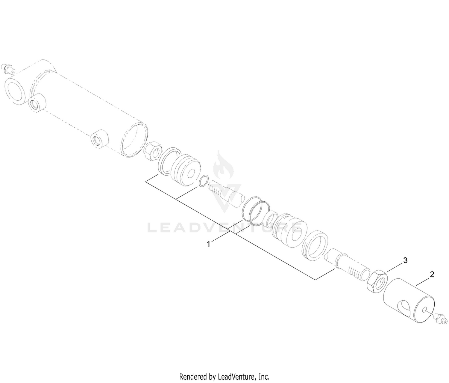 Hydraulic Cylinder Assembly No. 112-9916