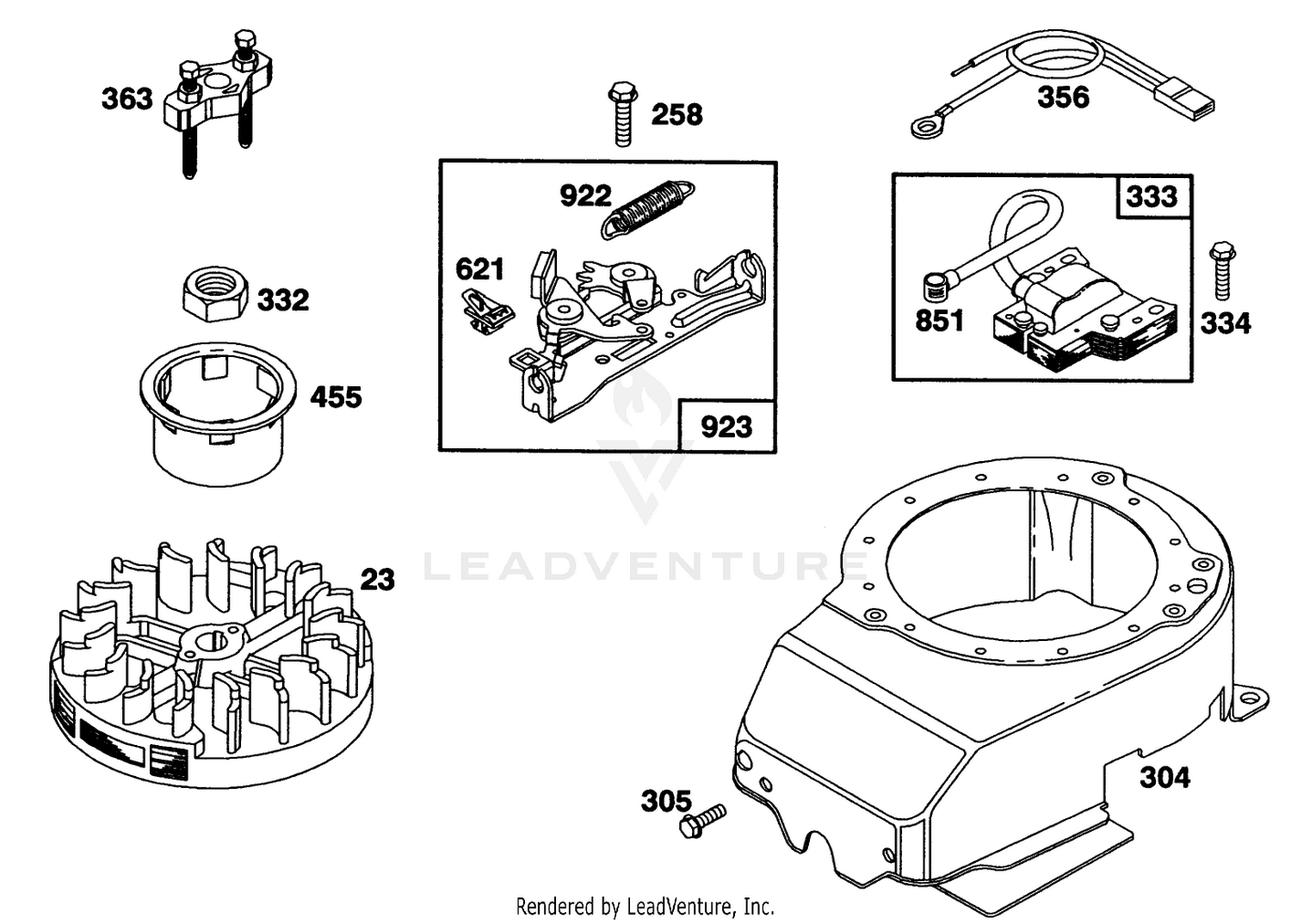 Engine Briggs  Stratton Model 122702-3171-01 5