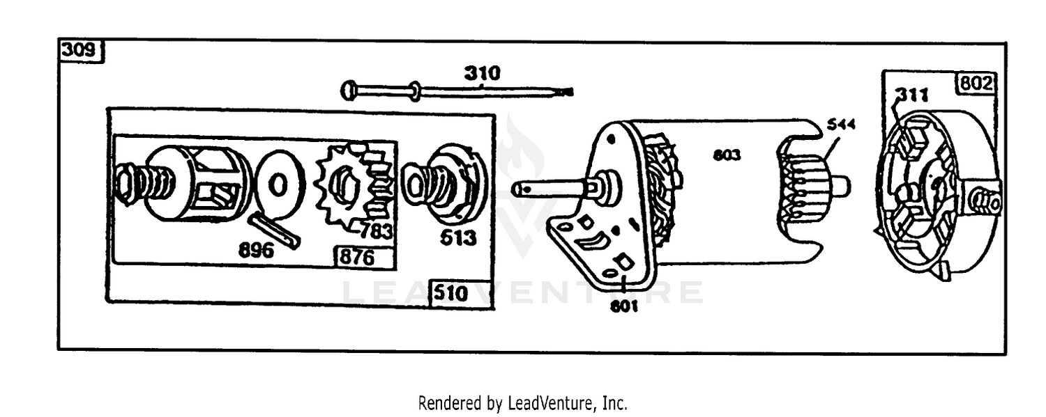 Starter - Briggs  Stratton No. 195707-0121-01