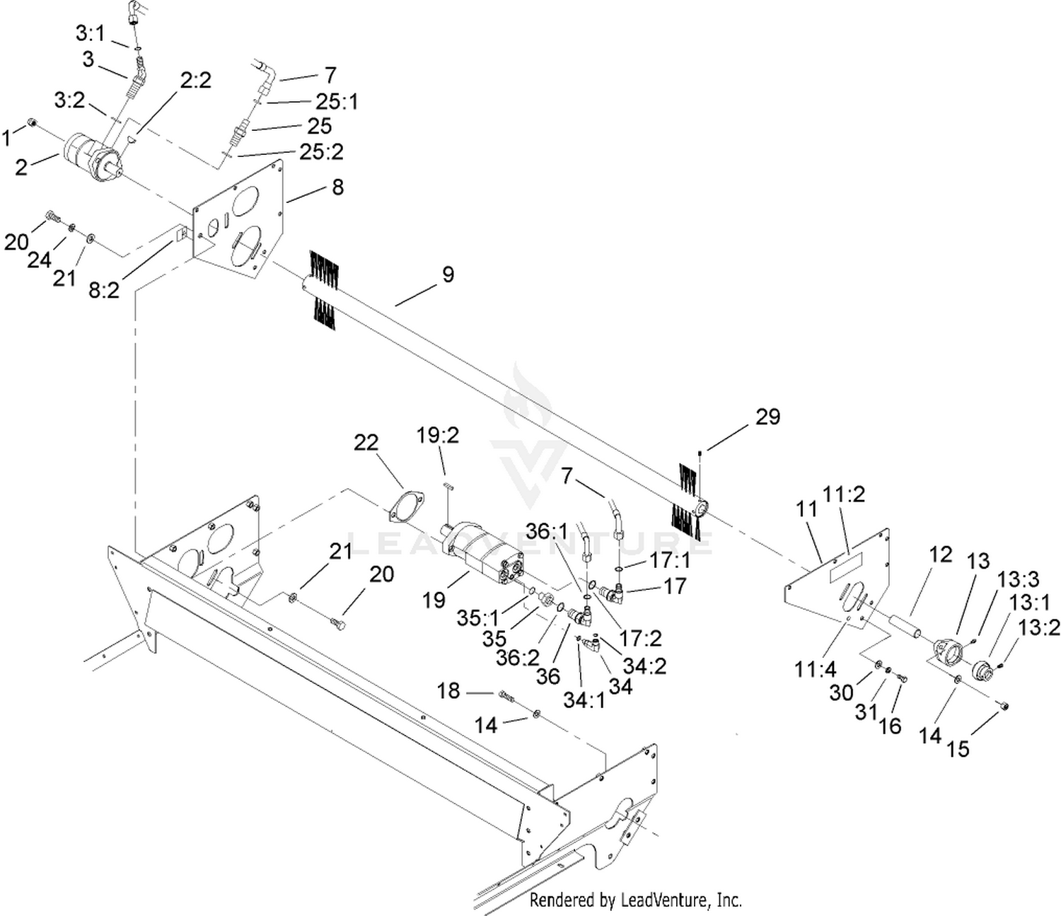 Brush and Motor Assembly