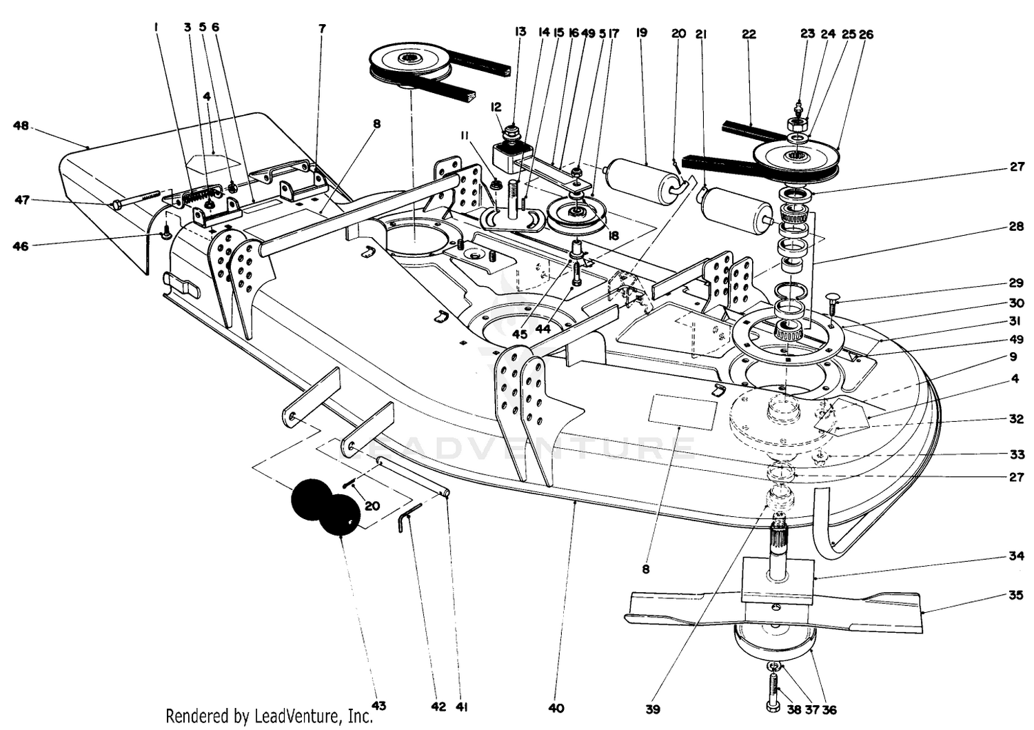 Deck And Spindle Assembly