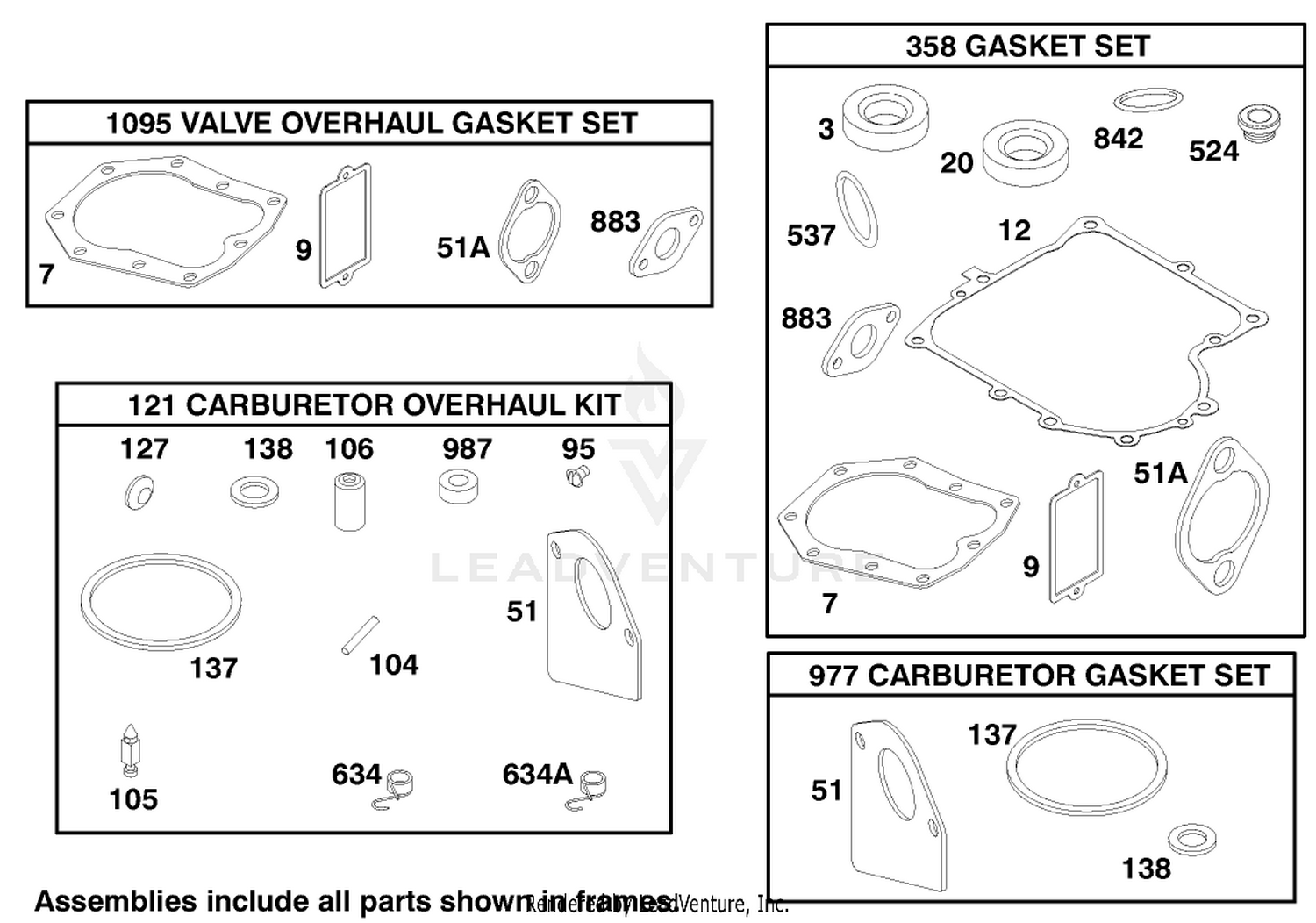 Engine Briggs  Stratton Model 195707-0421-E1 8