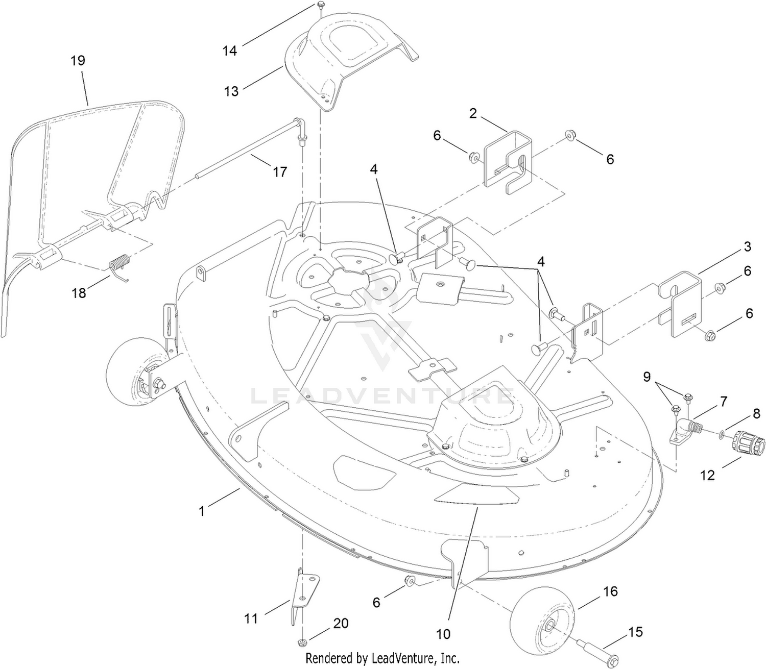 42 Inch Deck Assembly
