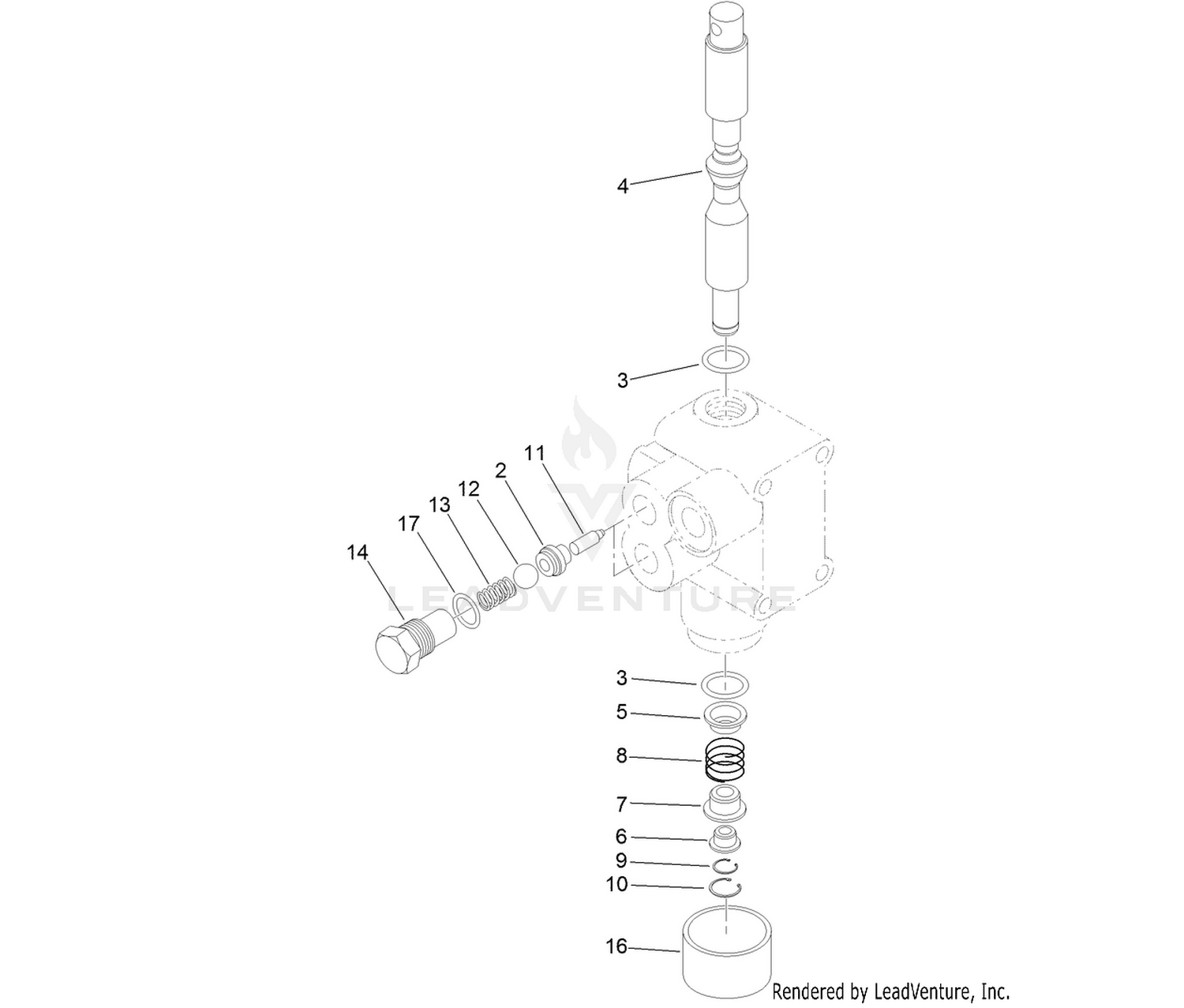 Hydraulic Valve Assembly No. 121-9070
