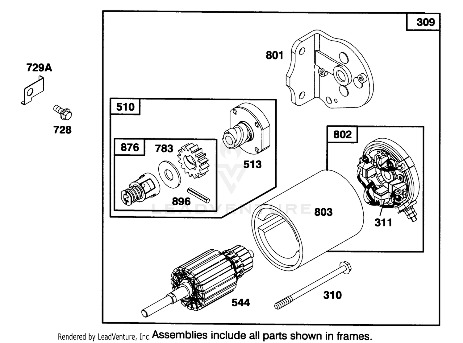 Engine Briggs  Stratton Model 283707-0156-01 7