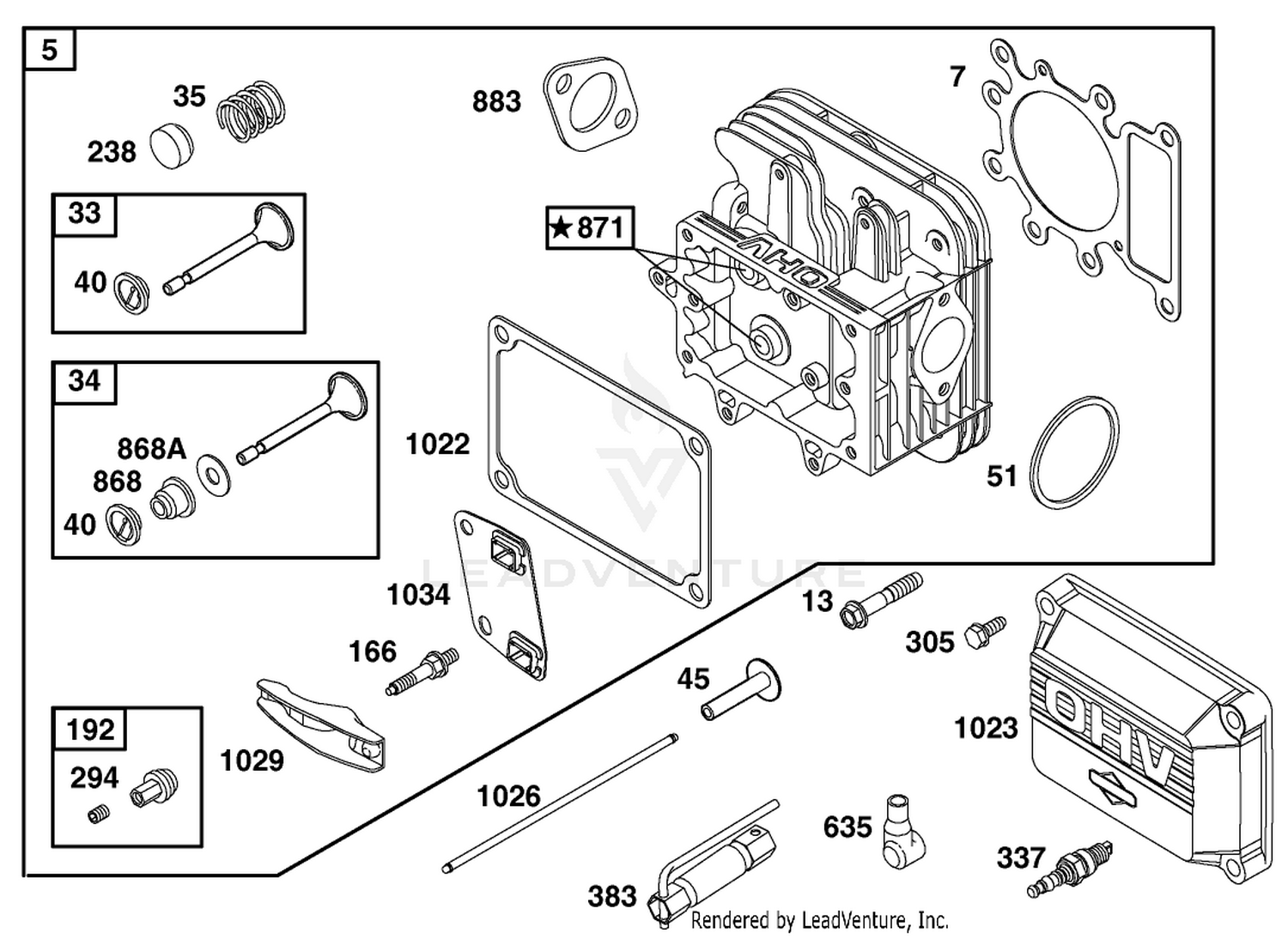 Engine Briggs  Stratton Model 28q777-0690-E1 2