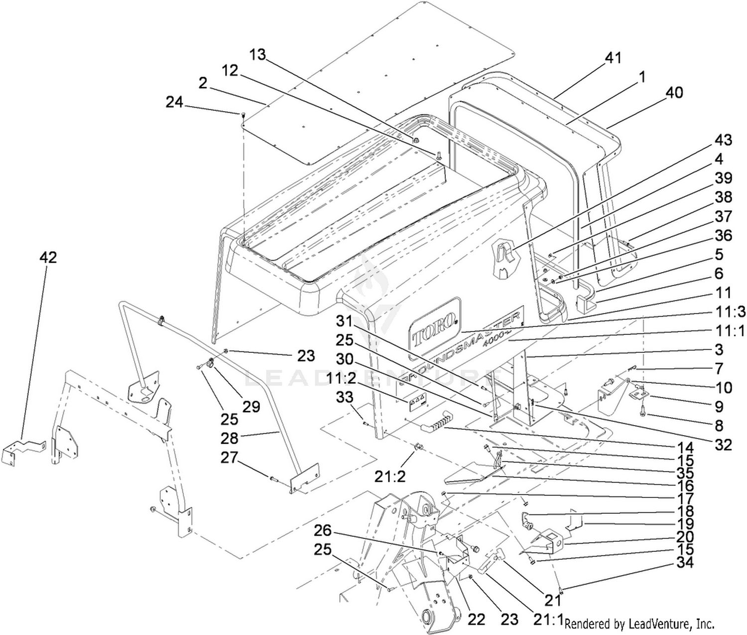 Hood and Screen Assembly