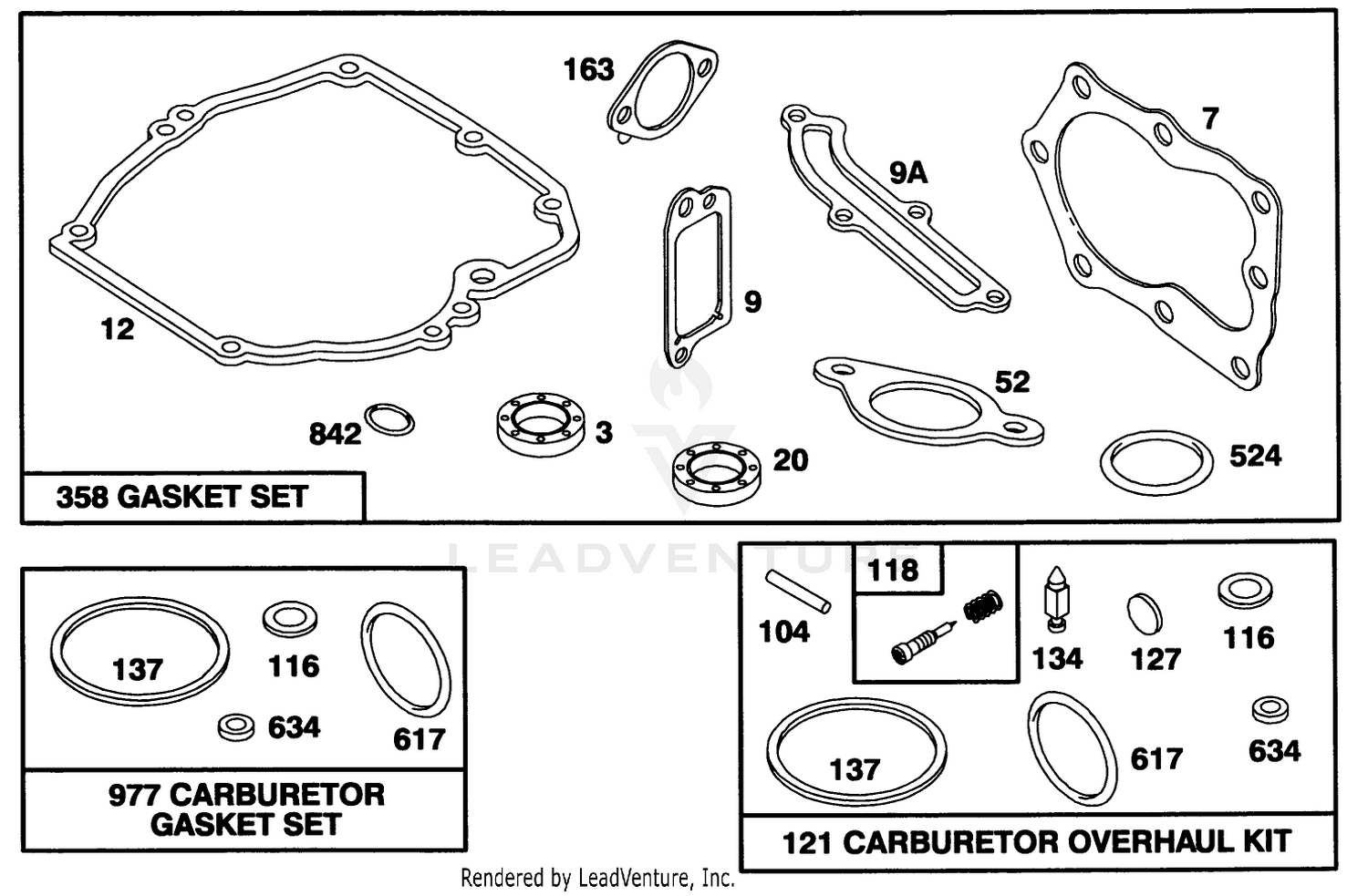 Engine Briggs  Stratton Model 124702-3115-01 8