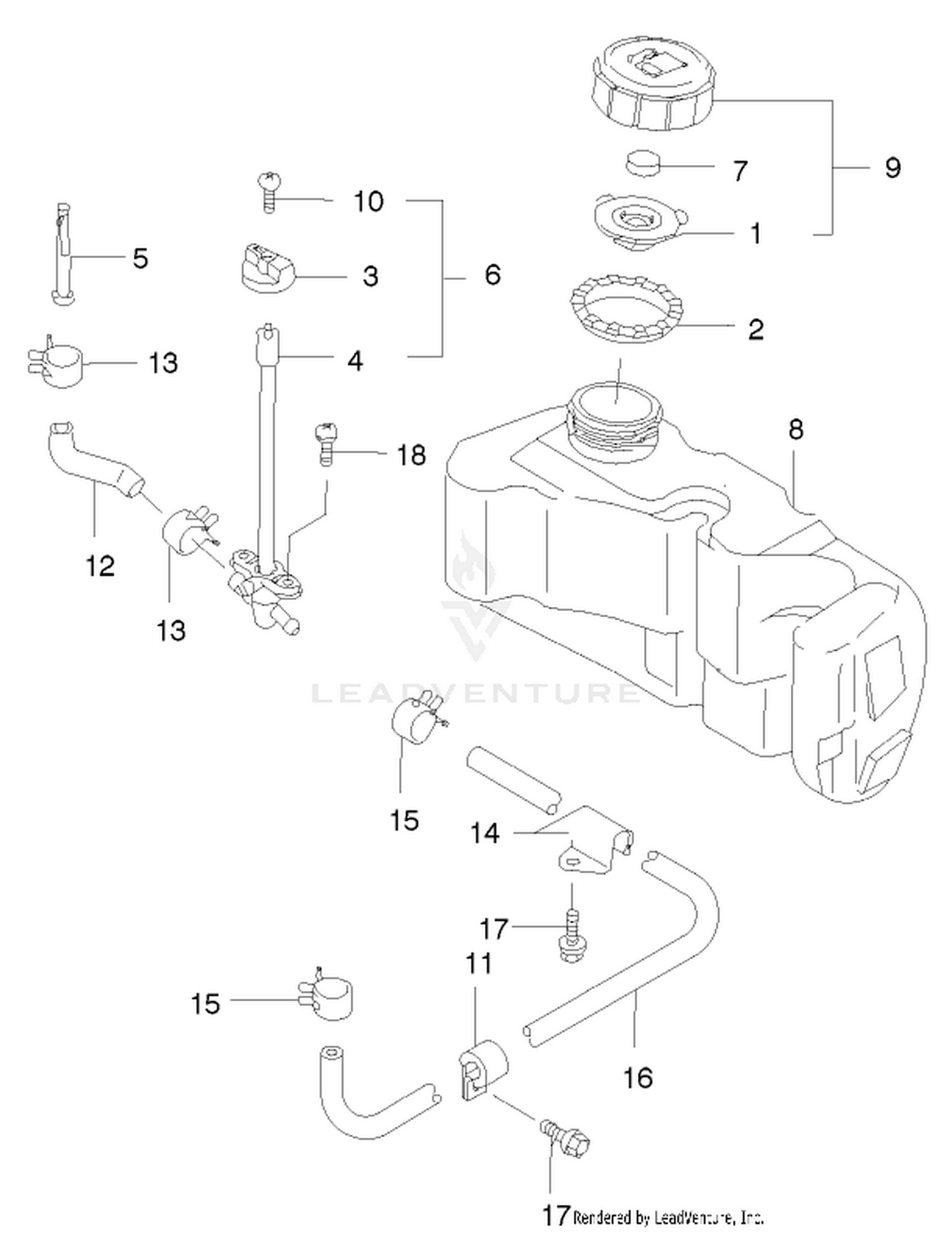 Fuel Tank And Fuel Valve Assembly