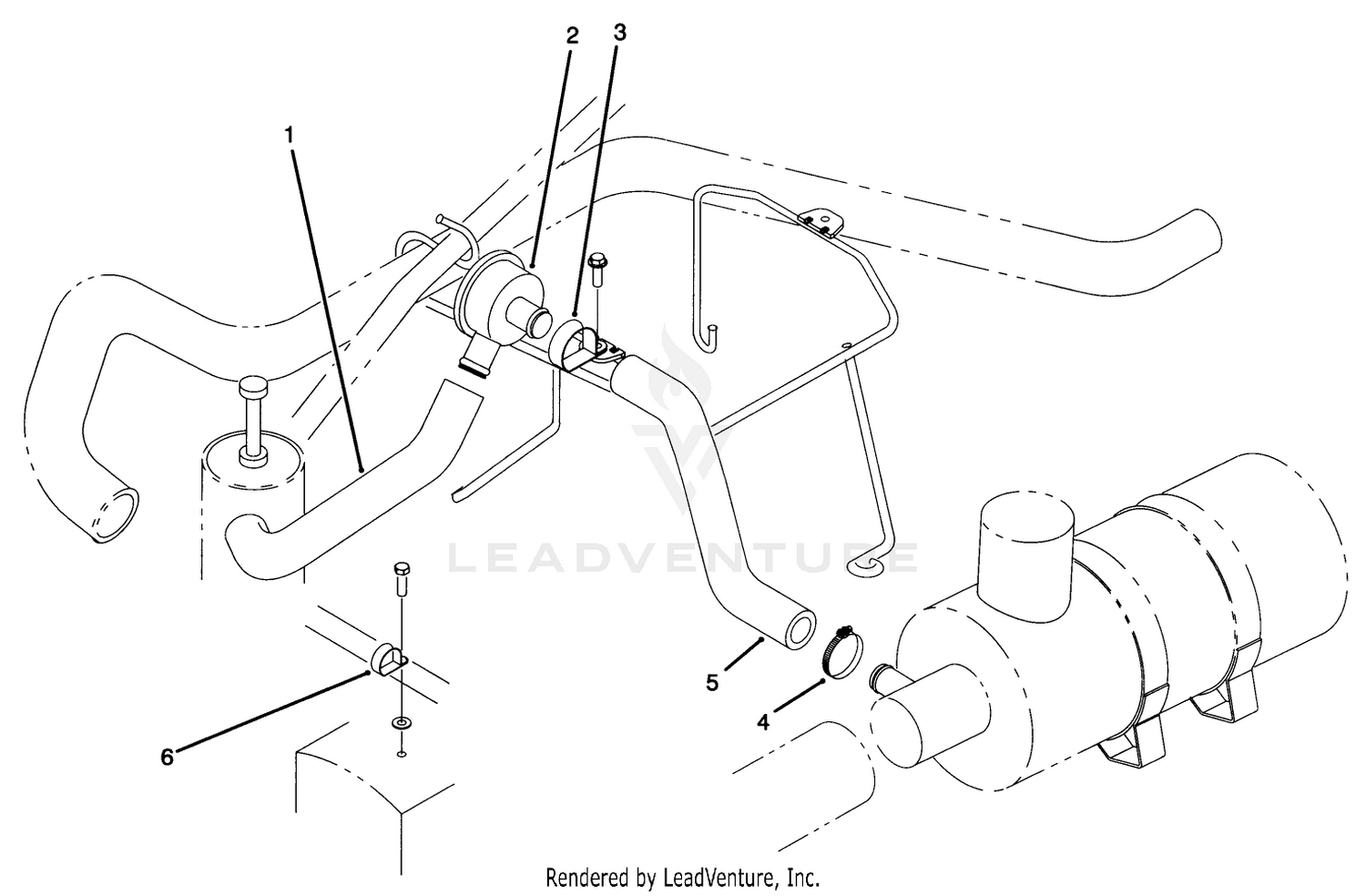 PCV Valve Plumbing Assembly