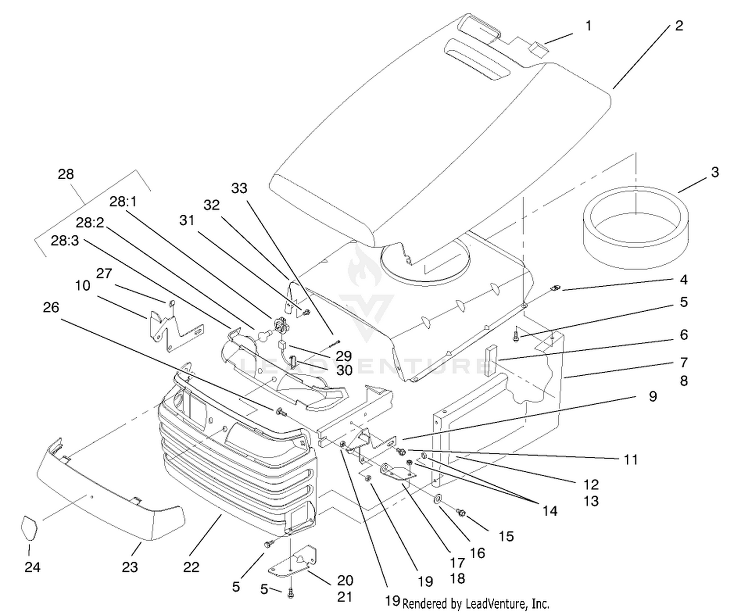 Hood And Grill Assembly