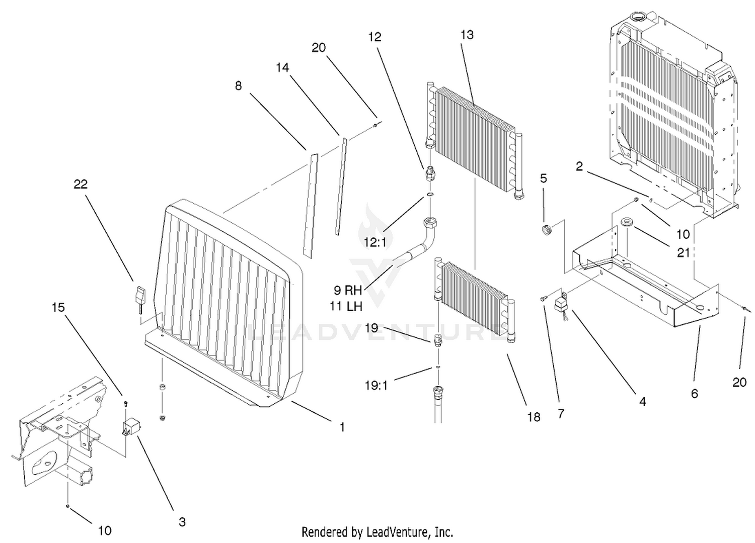 Oil Cooler/radiator Assembly