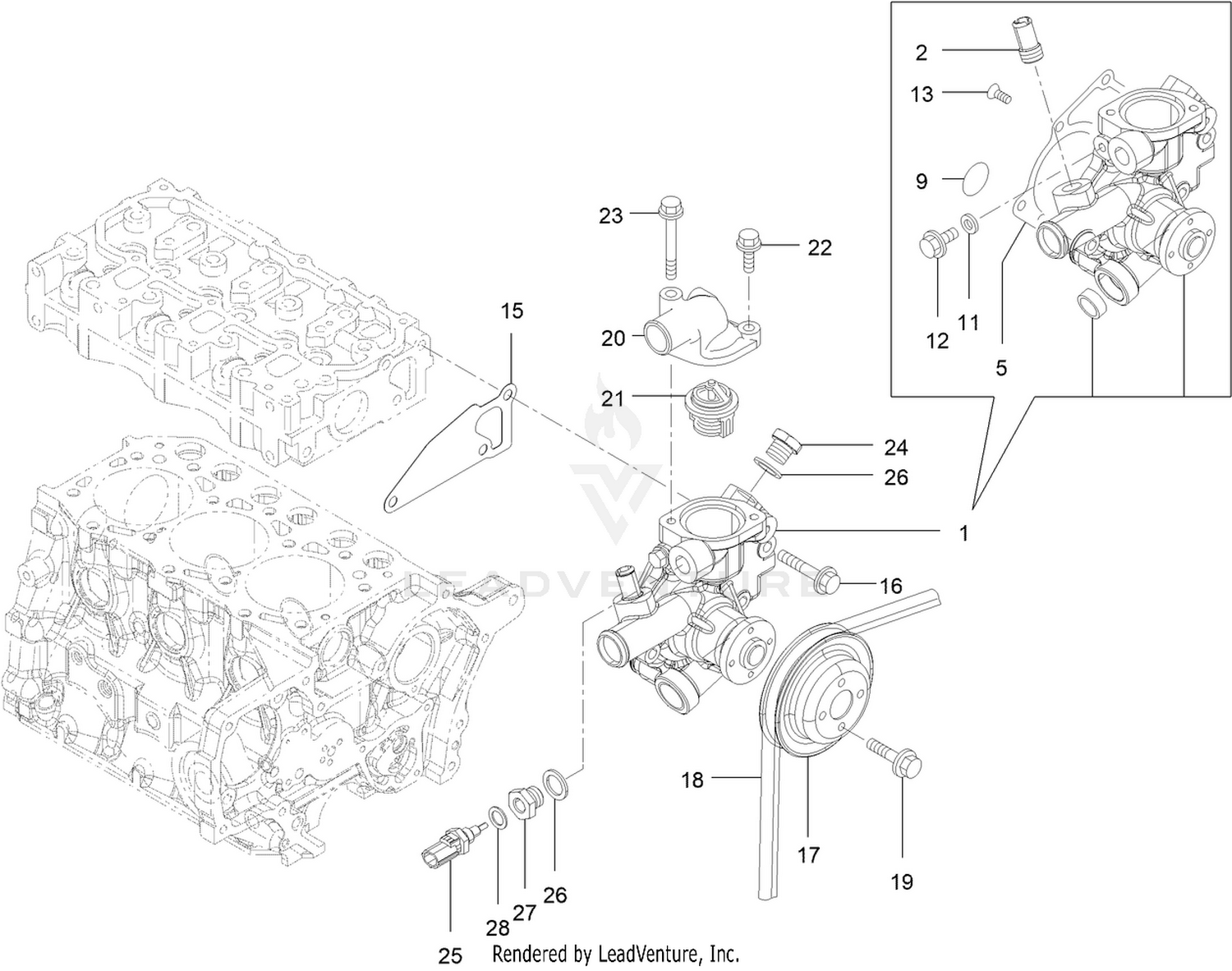 Cooling Water System Assembly